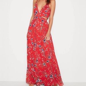 Express cut out maxi dress